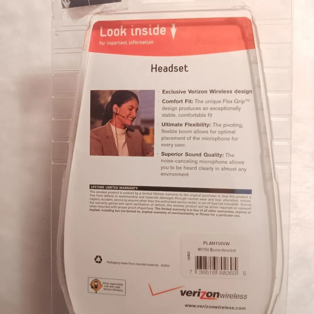 Verizon Wireless Exclusive Wired Headset